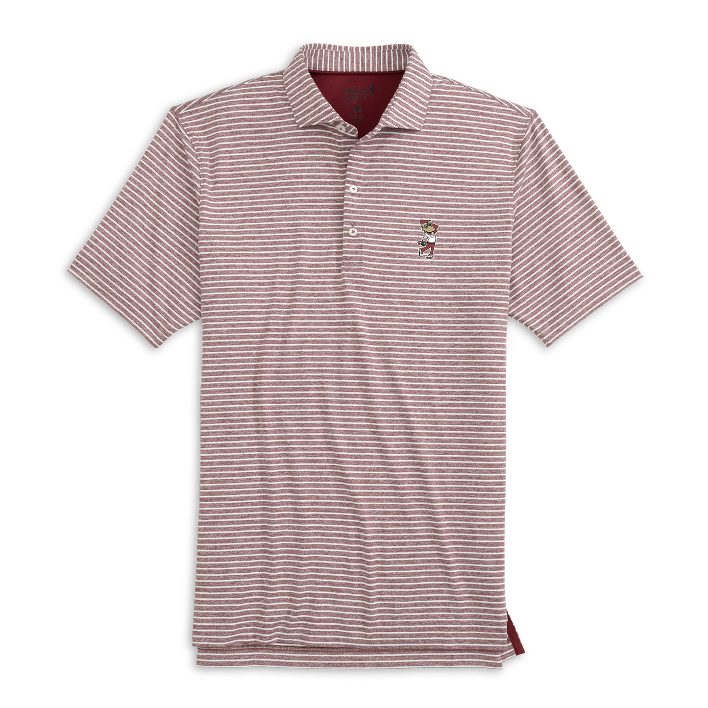 The Clipper Stripped Jersey Performance Polo by Johnnie-O