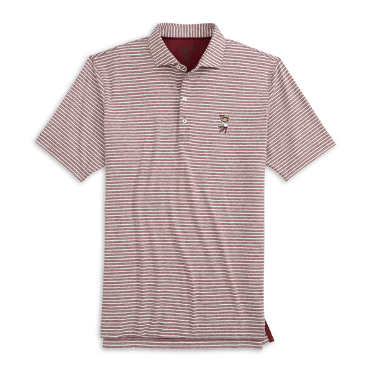 The Clipper Stripped Jersey Performance Polo by Johnnie-O