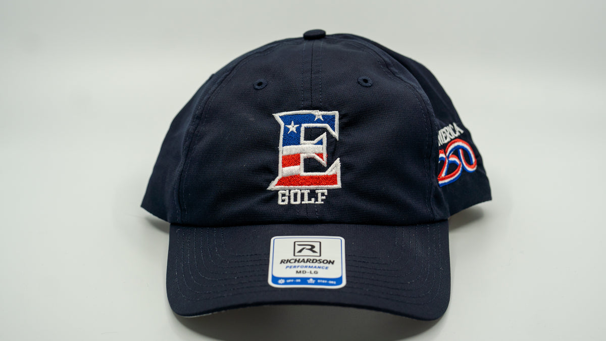 Patriotic 250th "E" Design 220 Relaxed Performance Lite Hat by Richardson