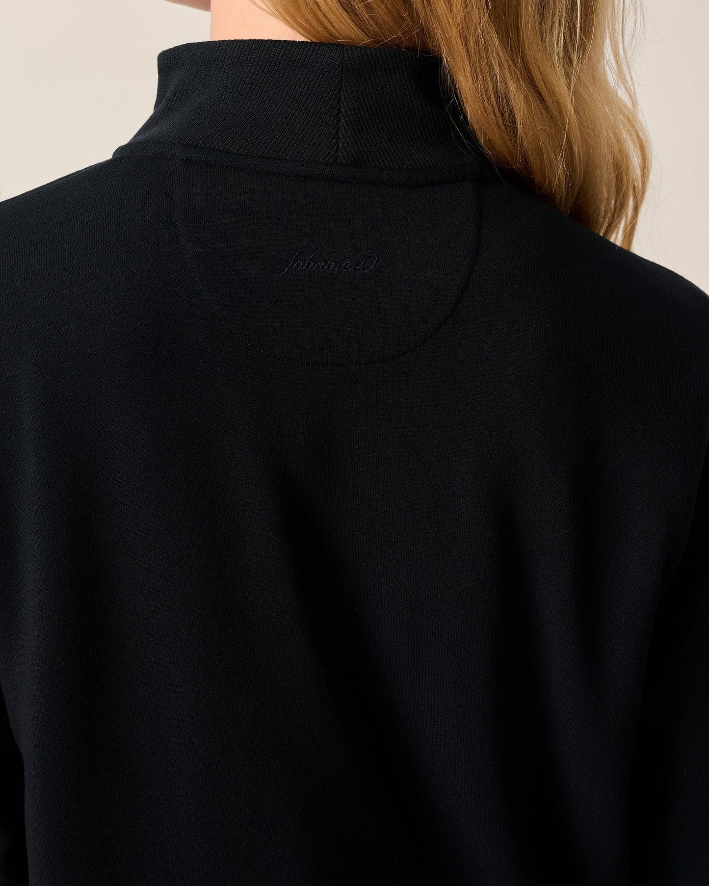 The Naomi Rib Knit 1/4 Zip with Swinging Phoenix Logo by Johnnie-O