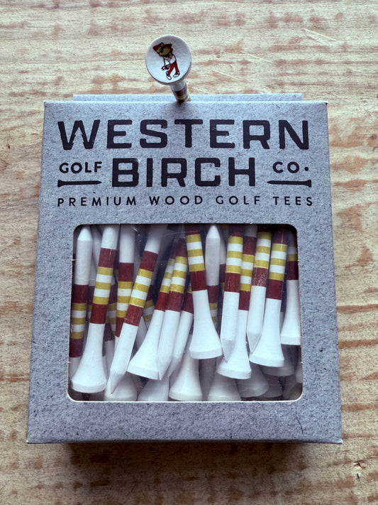 Swinging Phoenix Golf Tees by Western Birch