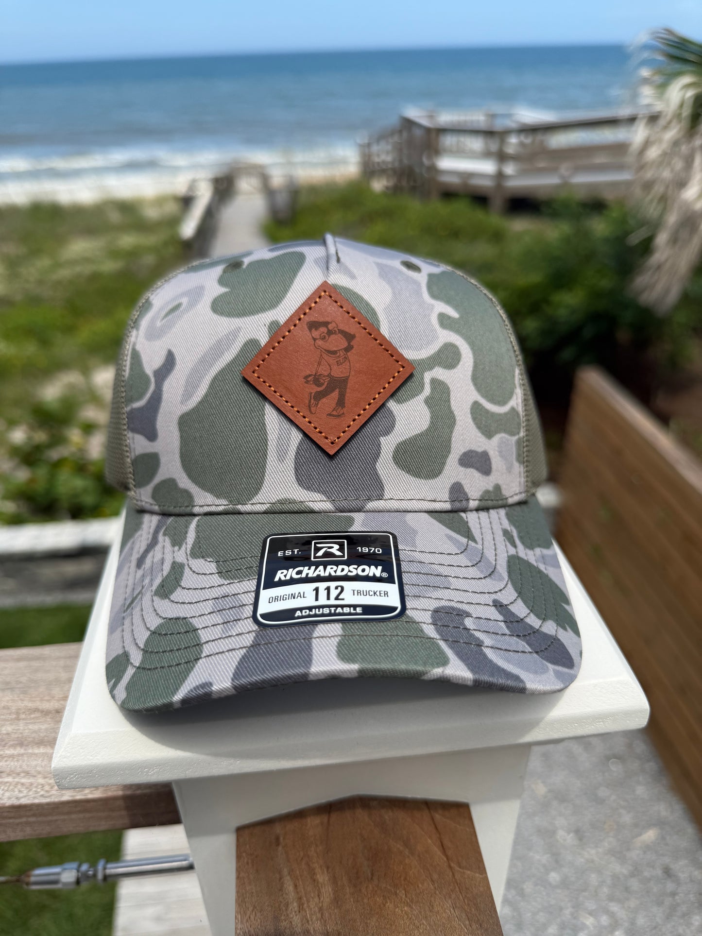Duck Camo Swinging Phoenix Trucker Hat by Richardson Sports