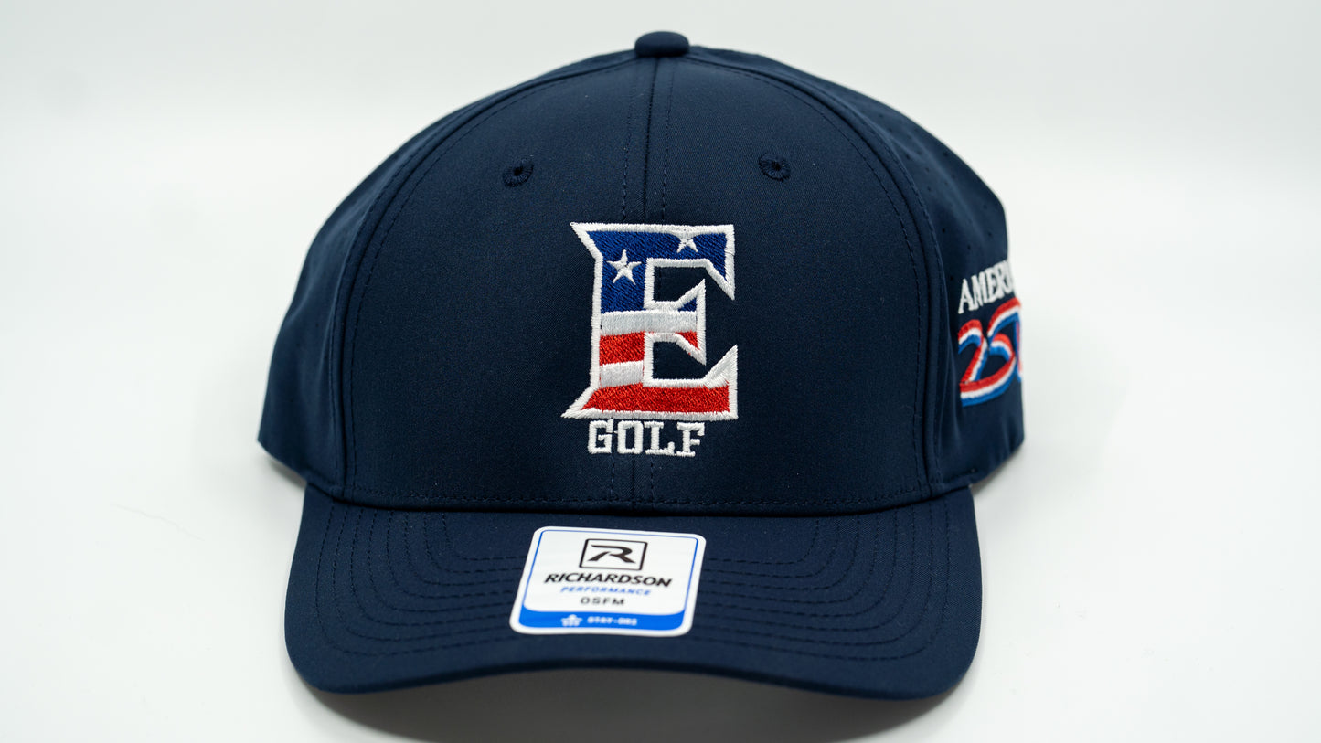 Patriotic 250th E Golf Design 228 Hat by Richardson