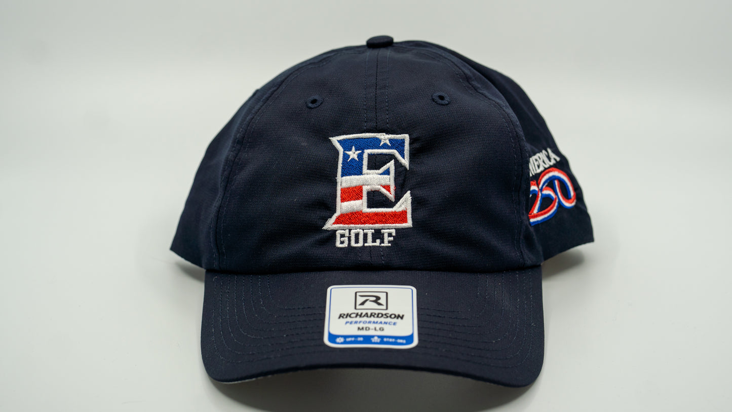 Patriotic 250th "E" Design 220 Relaxed Performance Lite Hat by Richardson