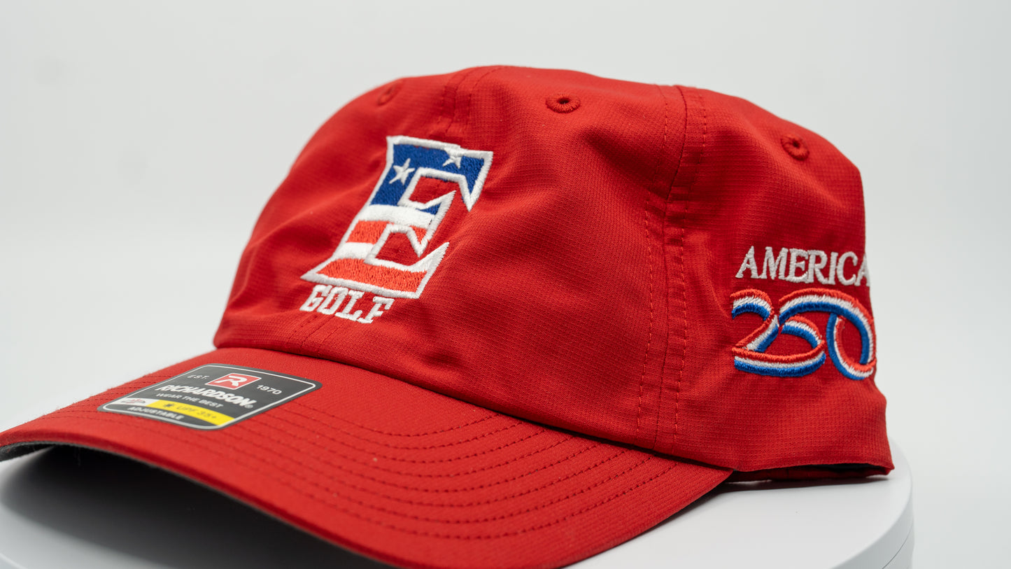 Patriotic 250th "E" Design 220 Relaxed Performance Lite Hat by Richardson