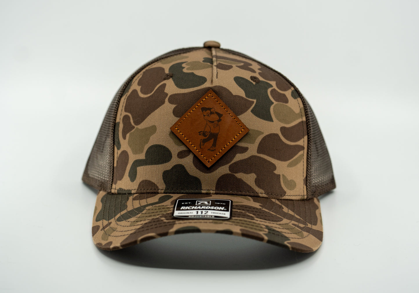 Duck Camo Swinging Phoenix Trucker Hat by Richardson Sports
