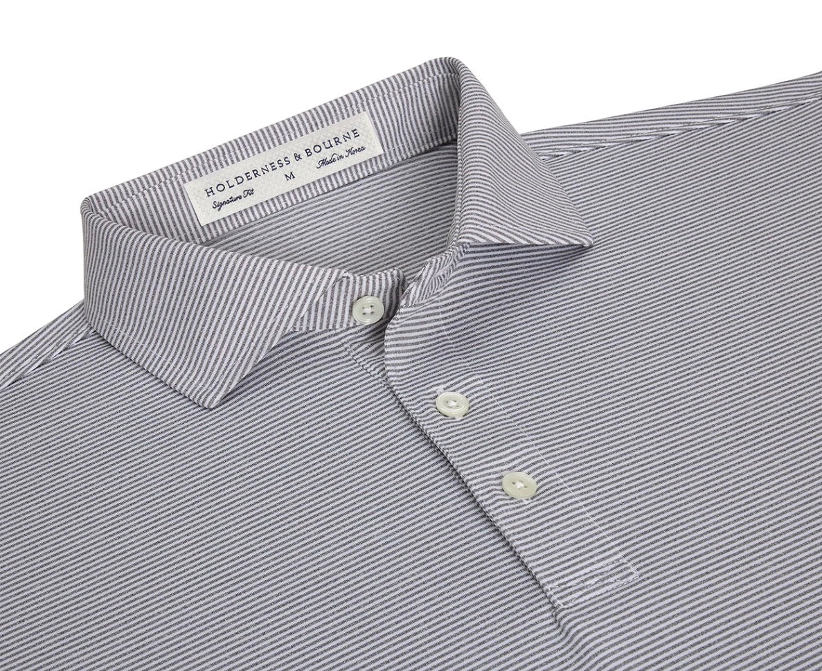 The Perkins Shirt: Gray and White by H&B