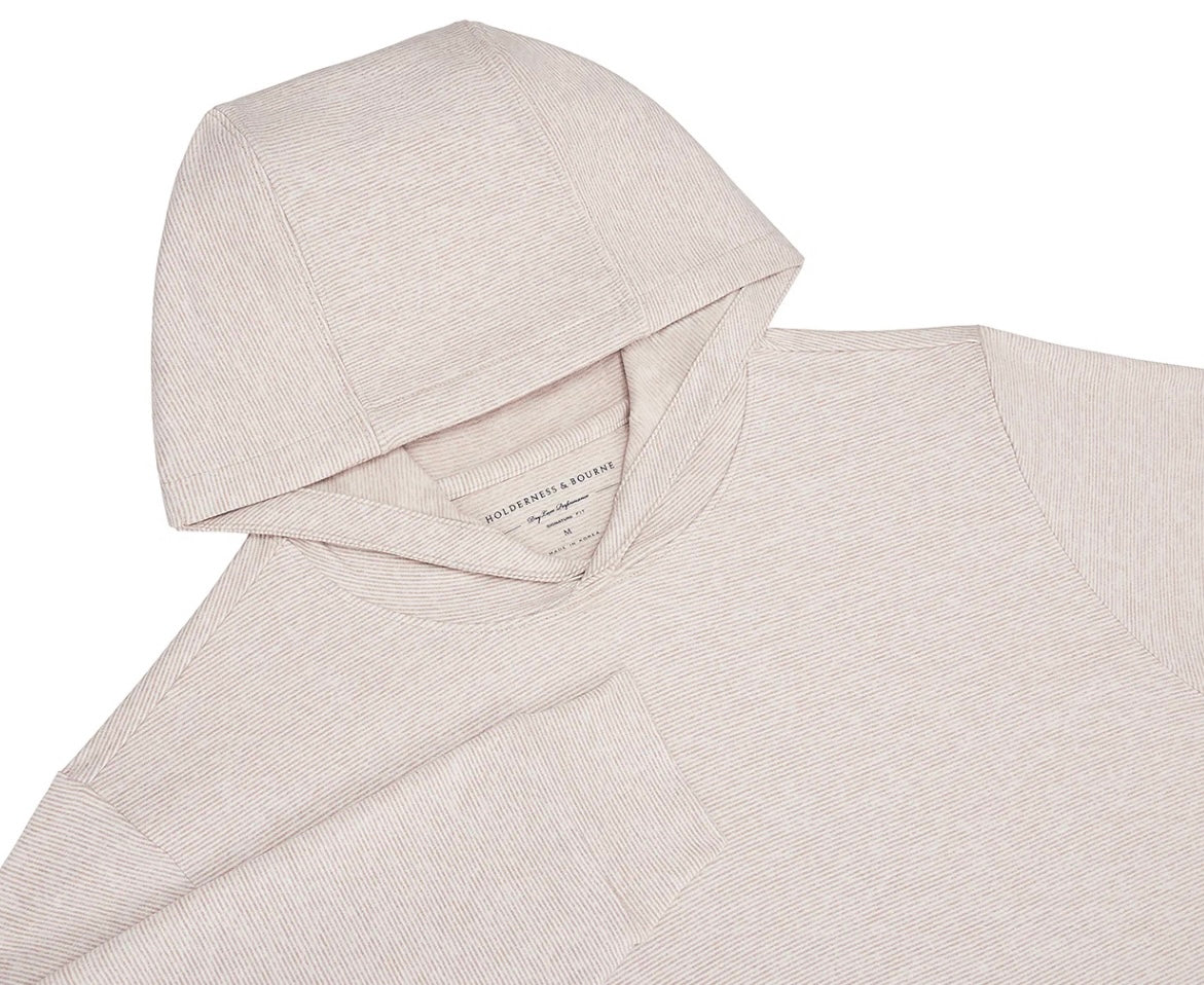The Hamilton Hoodie: Heathered Dune & White By H&B