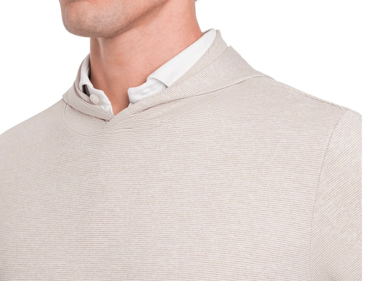 The Hamilton Hoodie: Heathered Dune & White By H&B