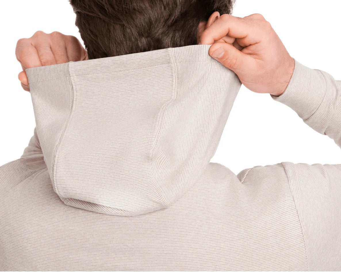 The Hamilton Hoodie: Heathered Dune & White By H&B