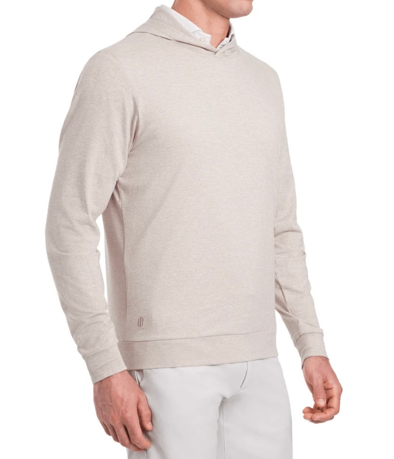 The Hamilton Hoodie: Heathered Dune & White By H&B