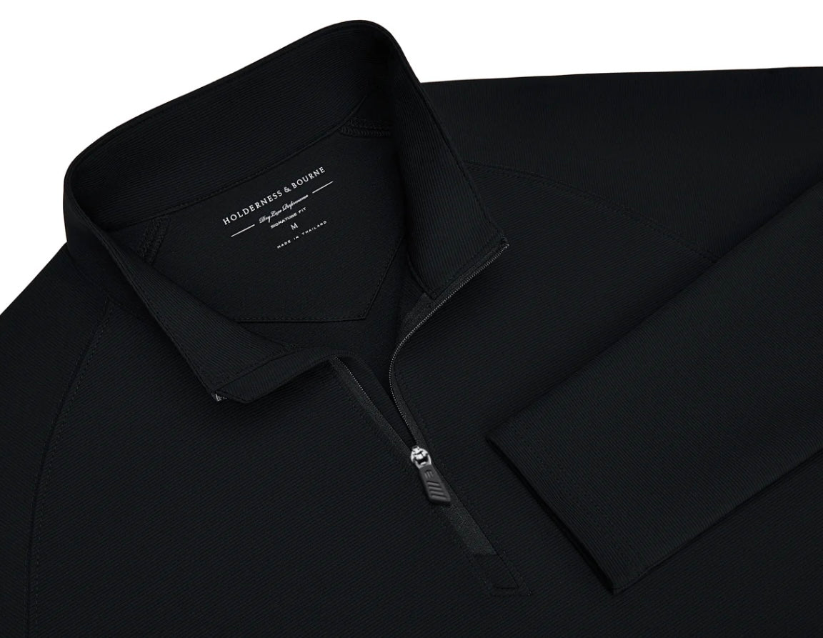 The New Phoenix Stuart Pullover: Black by H&B