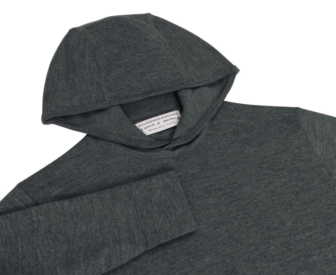 The Elon Golf Fletcher Hoodie Sweater: Heathered Dark Charcoal by H&B