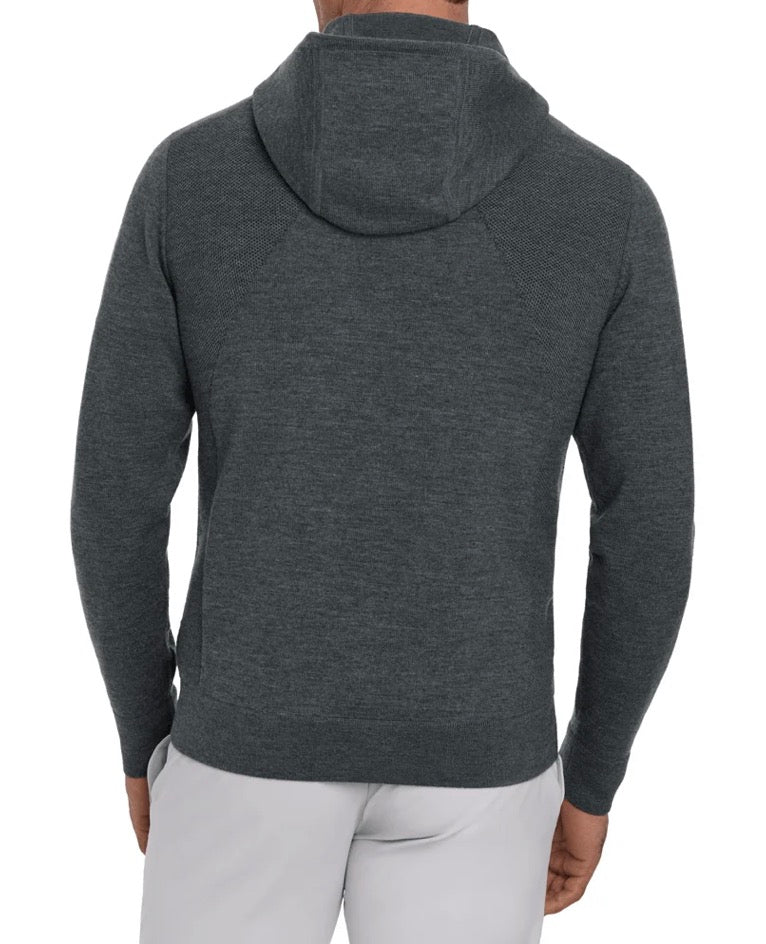 The Elon Golf Fletcher Hoodie Sweater: Heathered Dark Charcoal by H&B
