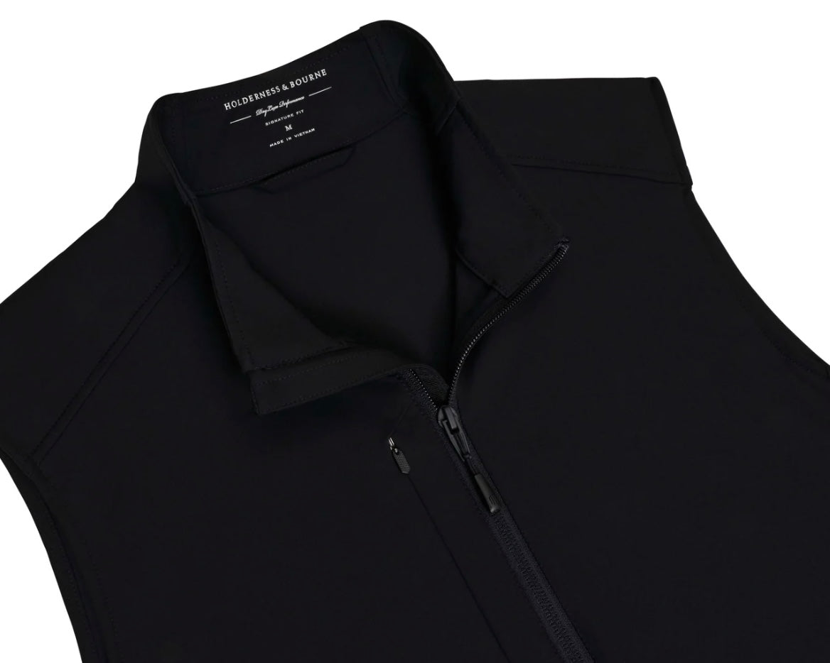 The Elon Golf Boyd Vest: Black by H&B