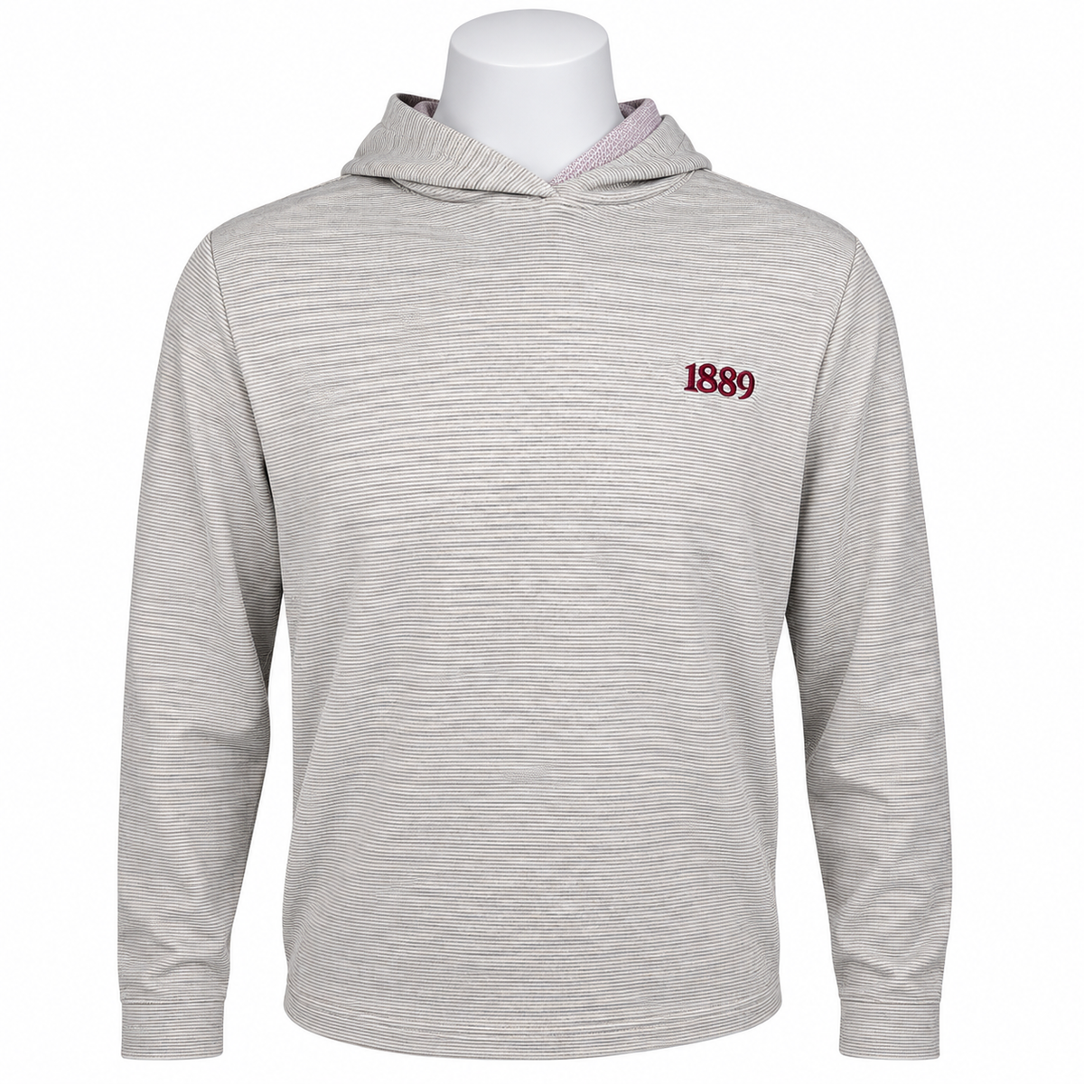 The Hamilton Hoodie: Heathered Dune & White By H&B