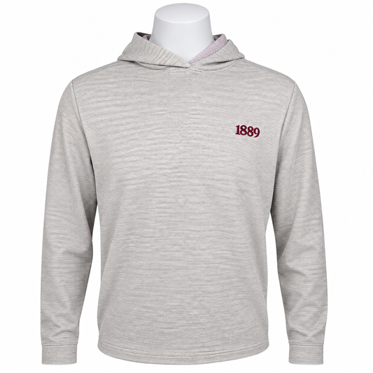 The Hamilton Hoodie: Heathered Dune & White By H&B