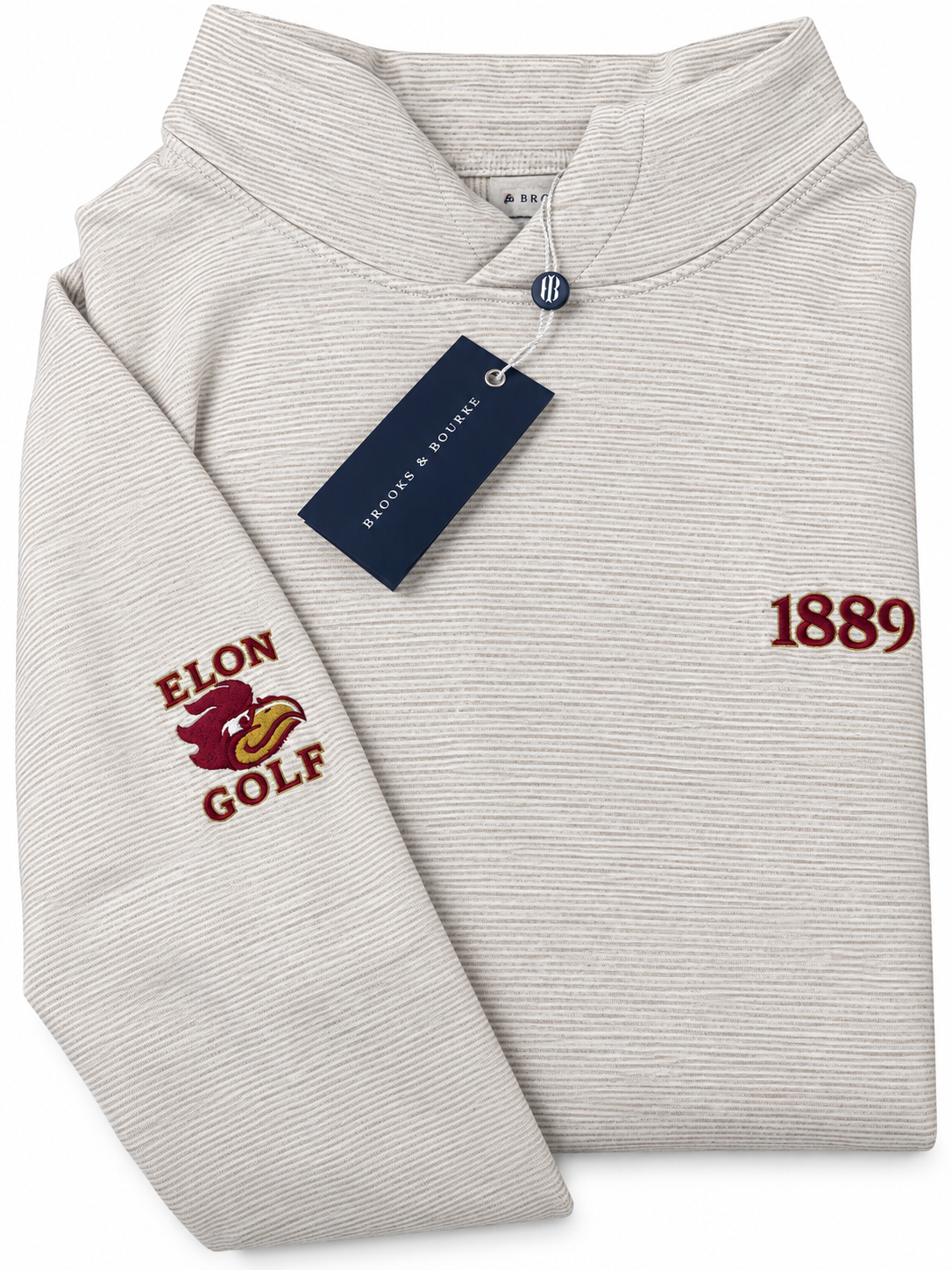 The Hamilton Hoodie: Heathered Dune & White By H&B