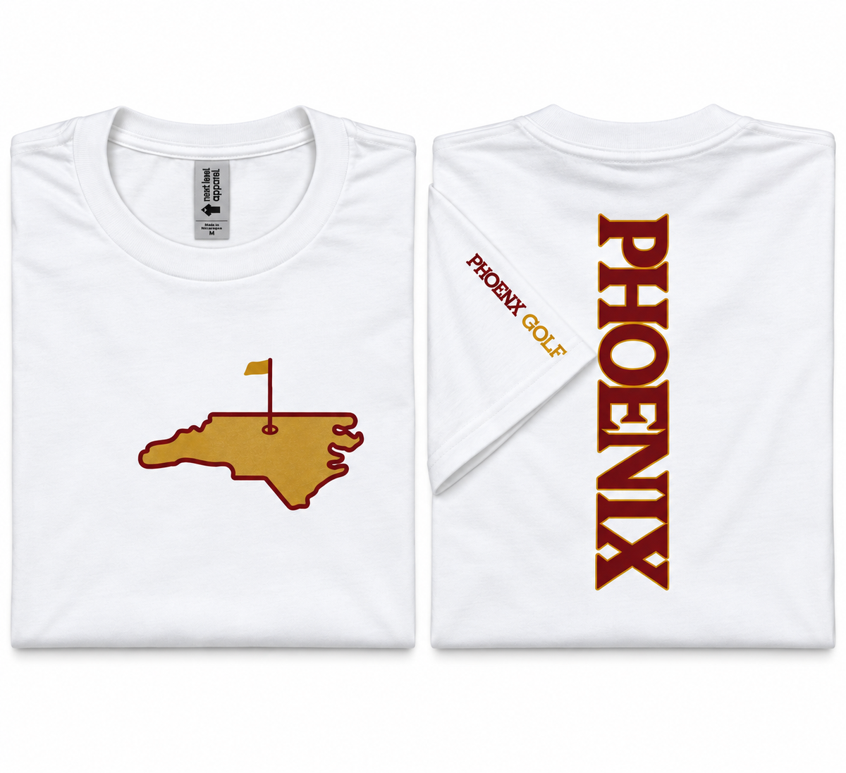 Next Level-Elon Golf T- shirts-North Carolina Design