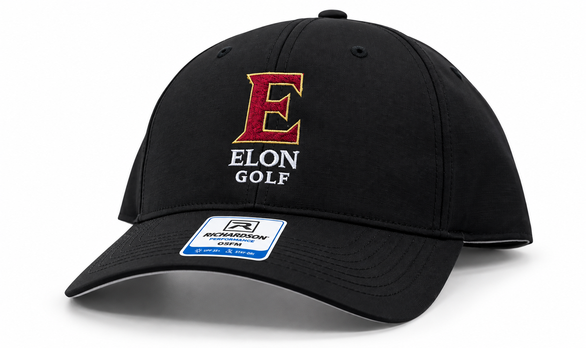 E-Elon Golf Design on a 225 Casual Performance Lite Hat by Richardson
