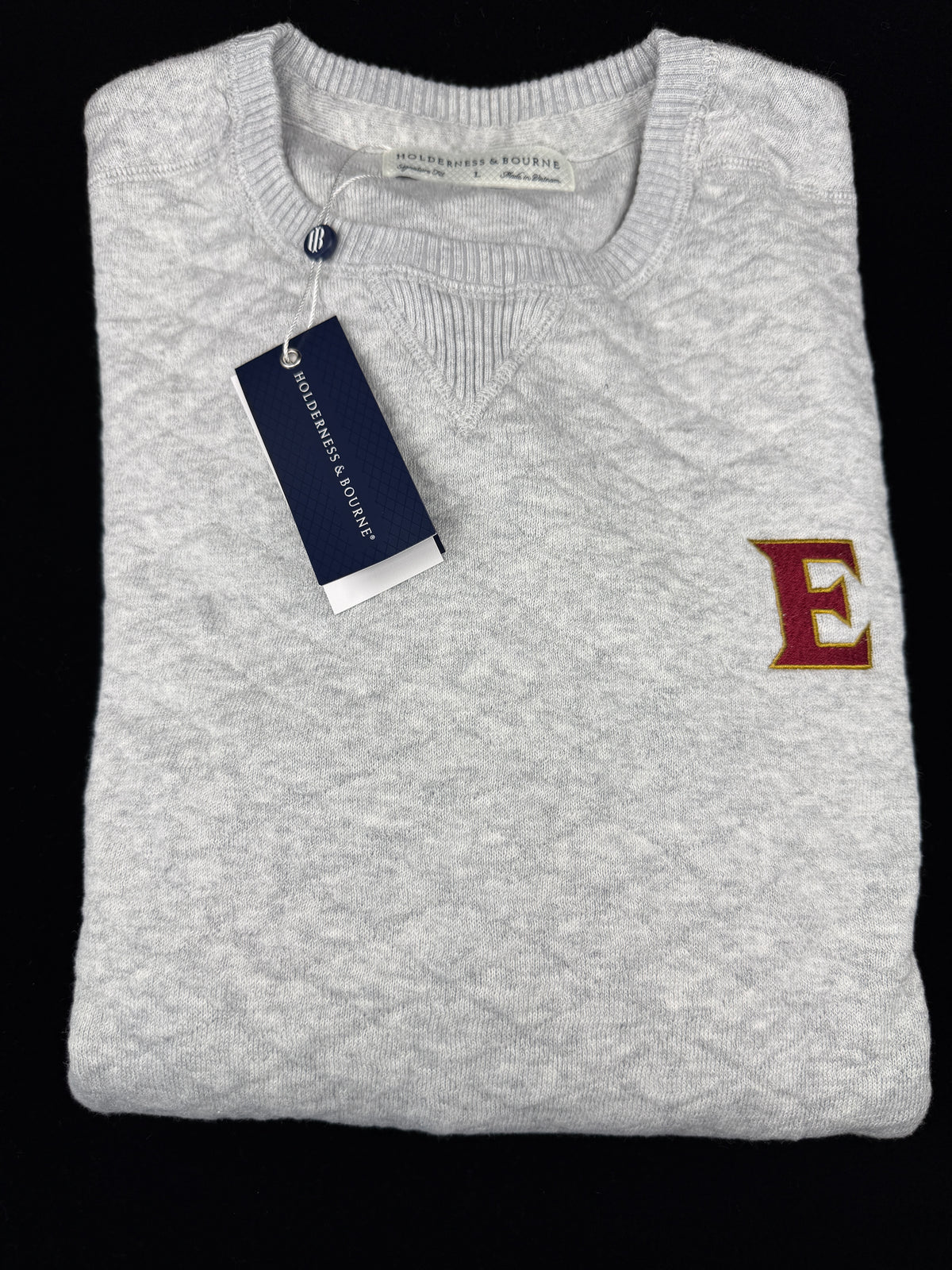 The Elon Golf Ward Crewneck: Black or Gray from H&B