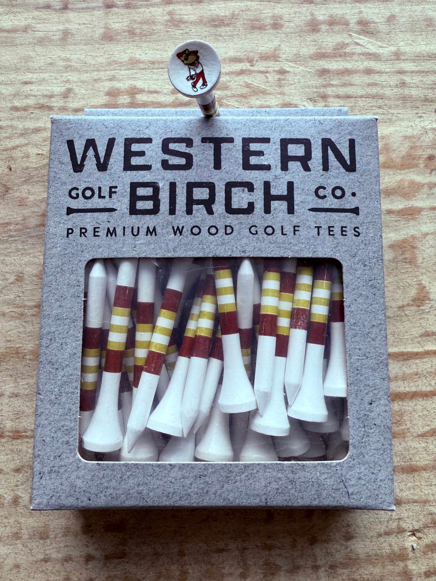 Swinging Phoenix Golf Tees by Western Birch