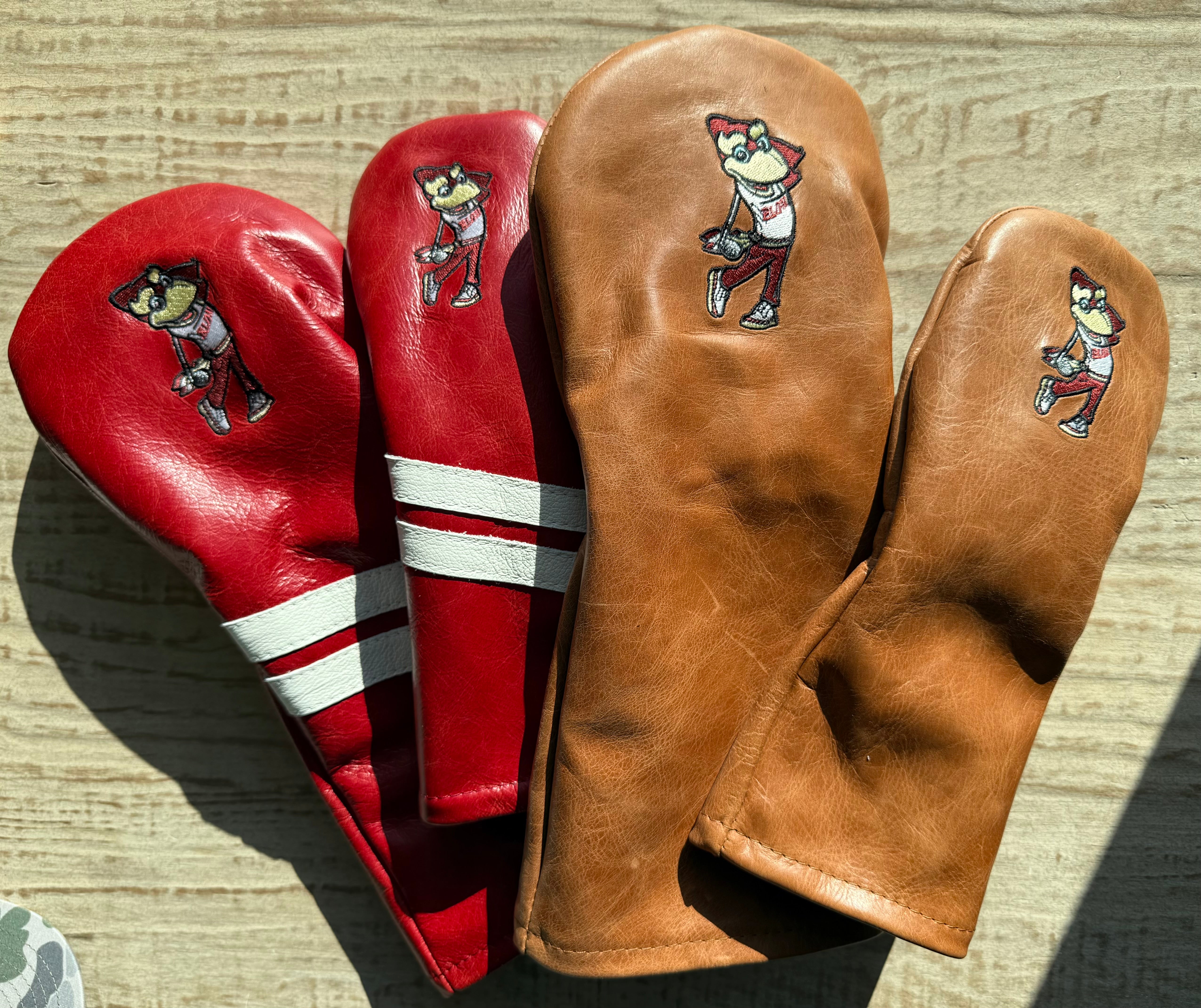 Swinging Phoenix Leather Fairway Wood Headcovers by Tremont