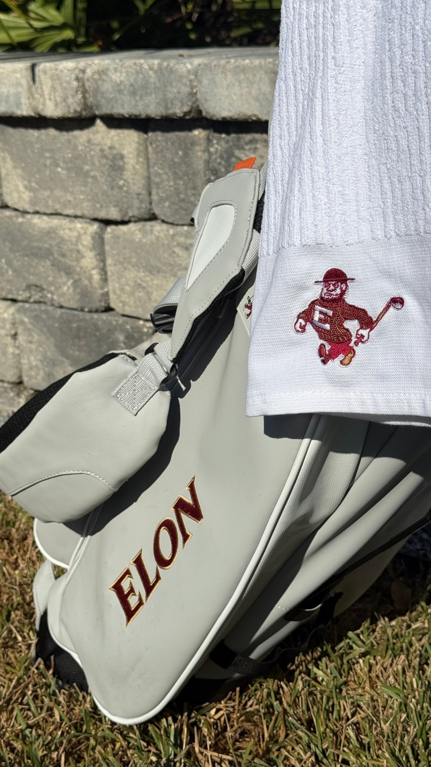 Swinging Phoenix Embroidered Towel By Stitch Golf