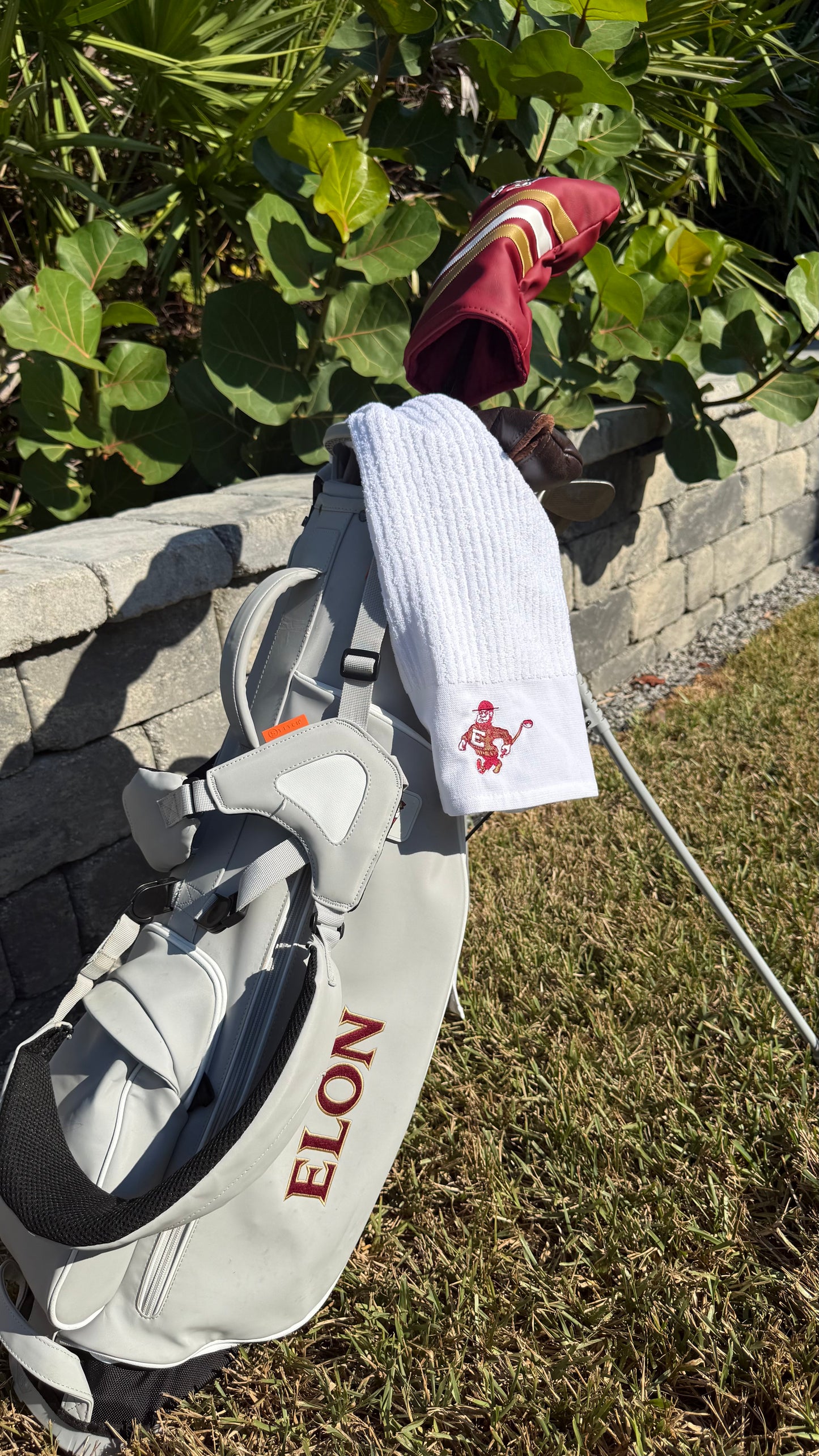 Swinging Phoenix Embroidered Towel By Stitch Golf