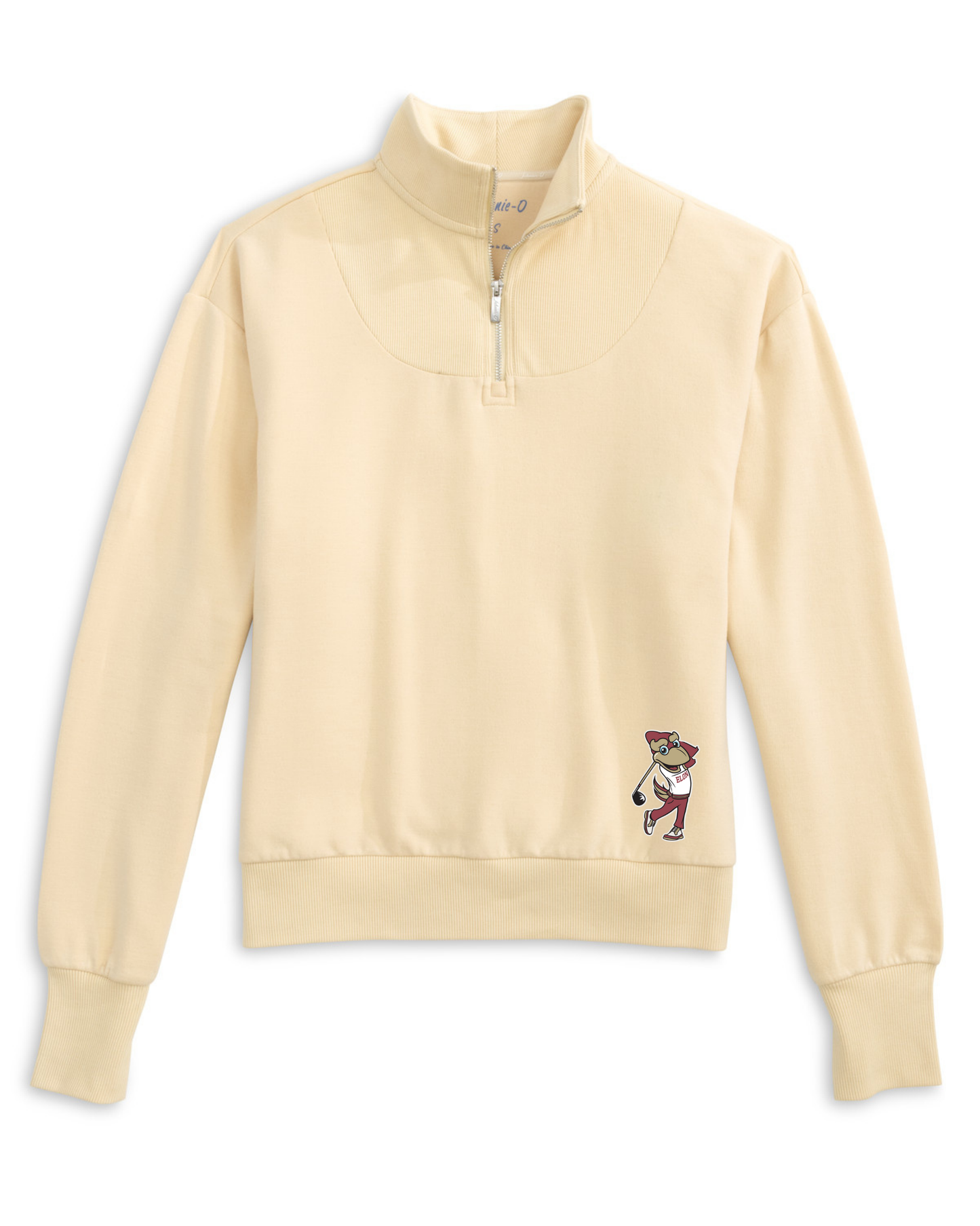 The Naomi Rib Knit 1/4 Zip with Swinging Phoenix Logo by Johnnie-O